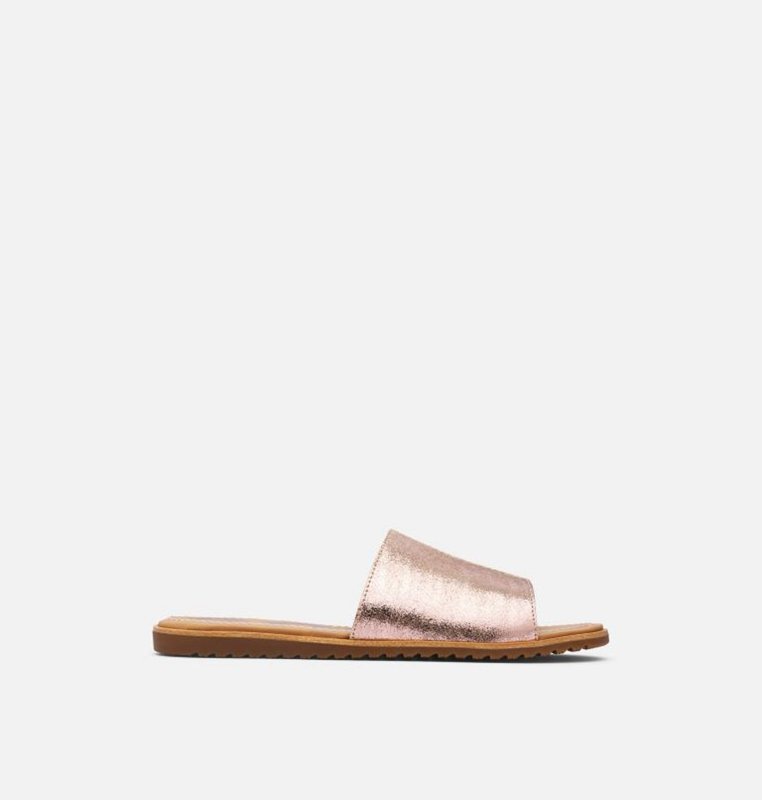 Sorel Dam Slides Beige/Brun - Ella™ Block - HGQ-423196